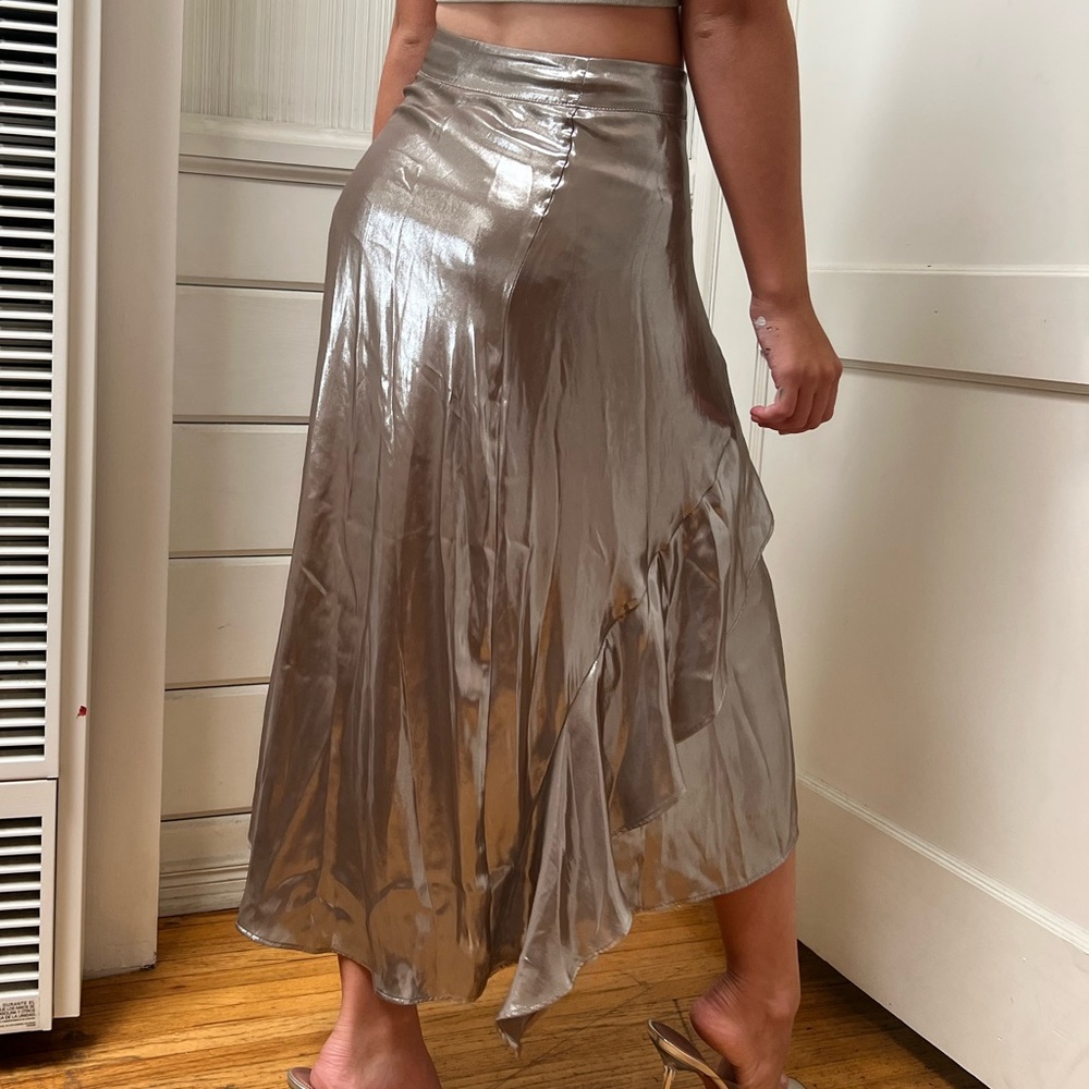 Metallic skirt